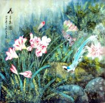 Fazant&Bloemen - Chinees schilderij