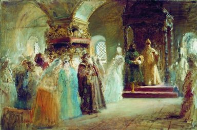 Zar Alexei Michaylovich elige a una novia 1887