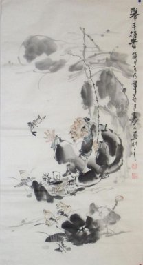 Pêcheur - peinture chinoise