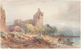 Sebuah Ruined Castle on Danau