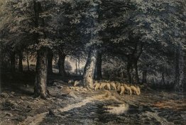 Herd Domba Dalam Hutan 1865