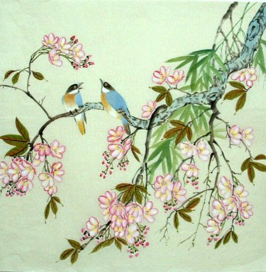 Birds & Flowers - Chinesische Malerei