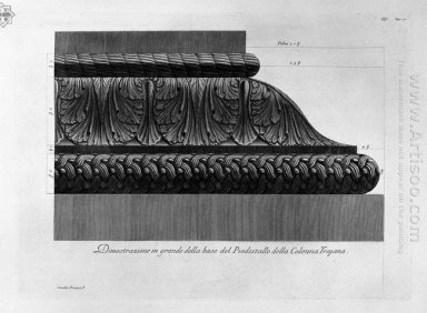 Démonstration d\'un socle grande base de la colonne de Trajan