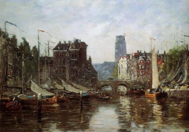 Rotterdam Le Pont De Bourse 1876