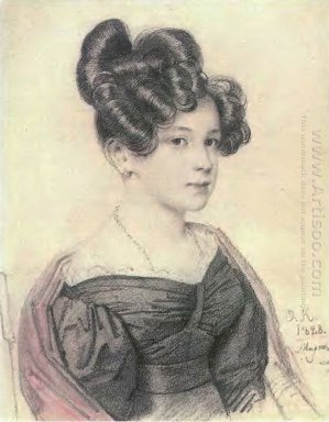 Porträt von Anna Olenina 1828