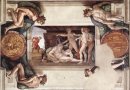 La embriaguez de Noé (con ignudi y medallones) 1509