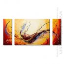 Hand-Dicat Lukisan Abstrak Oil - Set 3