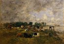 Les vaches dans les champs