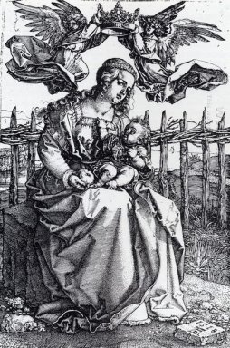 Madonna gekroond door twee engelen 1518