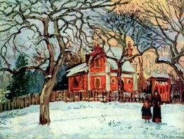 kastanj trees Louveciennes vinter 1872