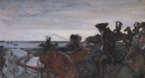 Catherine II de partir à la chasse au faucon 1902