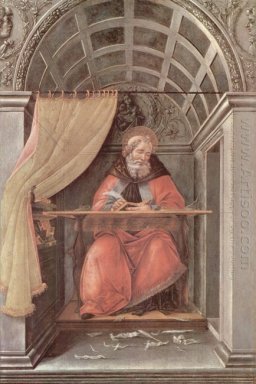 Блаженный Августин в своей келье 1490