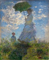 La Promenade femme avec un parasol