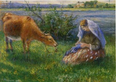 Cowherd pontoise 1880