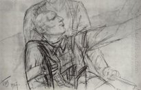 Drawing For The Painting Death Of Commissioner 1927
