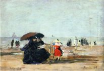 Trouville Beach scen 1875