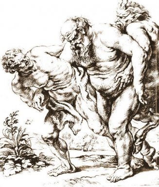 Silenus (eller Bacchus) och Satyrs c. 1616