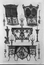 Deux côtés de Sedan préside deux tableaux au mur Nine Chandelier