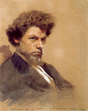 Retrato do artista V M Maksimov