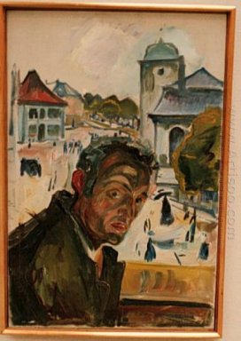 Self Portrait In Bergen 1916
