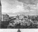 Dresden fördärvar av The Pirnaische Vorstadt 1766