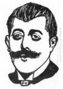Portrait de l'écrivain français Jean Lorrain 1898
