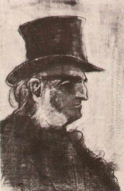 Uomo Orphan con Top Hat Head 1882