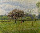 flowering apple trees at eragny 1888