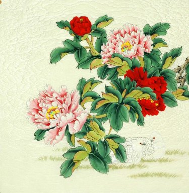 Pivoine - Peinture chinoise