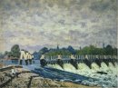 Molesey weir op hampton court ochtend 1874