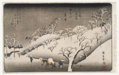 Вечер Снег на Asuka горы 1841