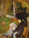 Mutter im Garten am Bellevue 1880