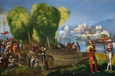 Aeneas en Achates op de Libische kust