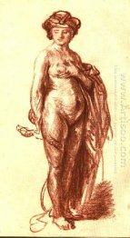 Kvinna Naken Med Snake Cleopatra 1637