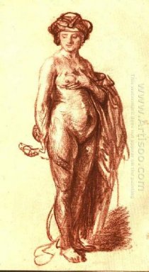 Female Nude Com Serpente Cleopatra 1637