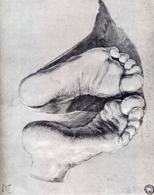 Füße eines knienden Mannes 1508