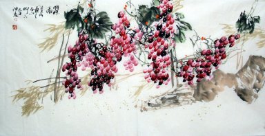 Uva - Pittura cinese