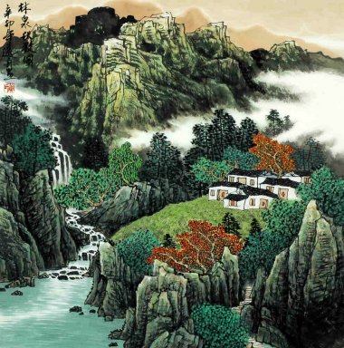 Montaña y agua - la pintura china