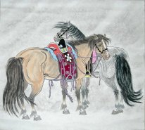 Horse - Chinees schilderij