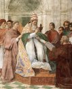 Gregorio IX che approva il Decretali 1511