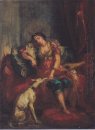 Donna Da Algeri Con Windhund 1854
