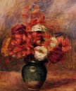 Fleurs dans un cadre verdoyant Dahlilas et asters Vase