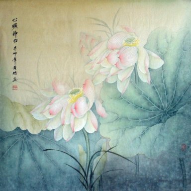 Lotus Chinees schilderij