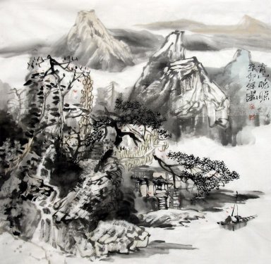 A farmhouse - Chinese painting
