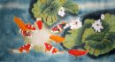 Fish & Lotus - pintura china