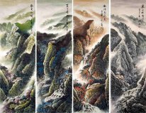 Fyra årstider - kinesisk målning