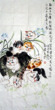 Kat - Chinees Schilderij