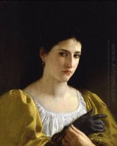 Dame mit Handschuh 1870
