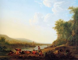 Bergs riverlandscape