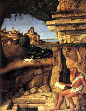 Saint Jerome Läsning 1490